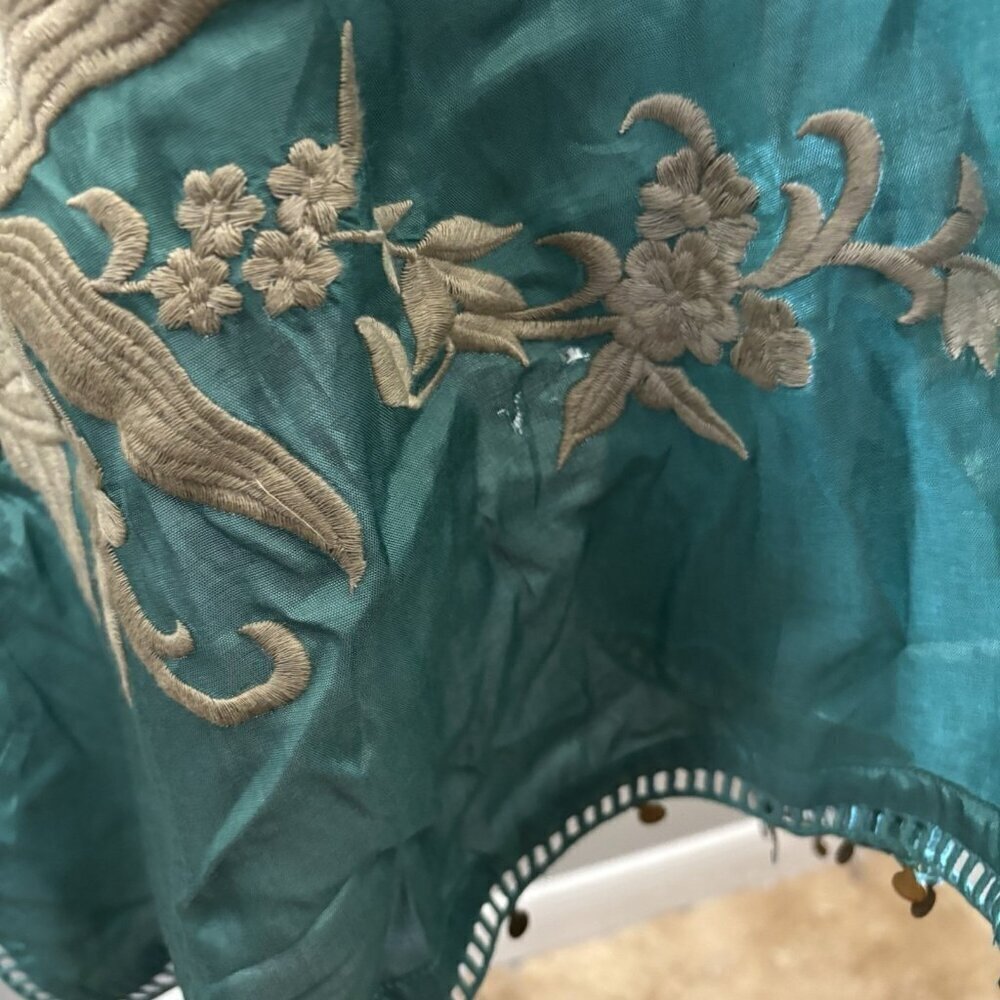 Soft Surroundings Embroidered Beaded Kimono Top Open Women Small/medium - Picture 11 of 14
